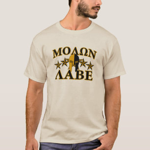 T-shirt Molon Labe Casque guerrier spartiate 5 étoiles Gol