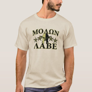 T-shirt Molon Labe Casque spartiate 5 étoiles
