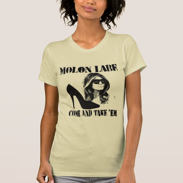 T-shirt Molon Labe de Melania (Devant)