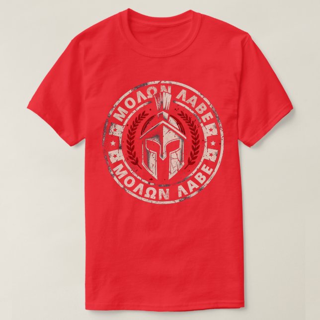 T-shirt Molon Labe Venez Prendre Spartan (Design devant)