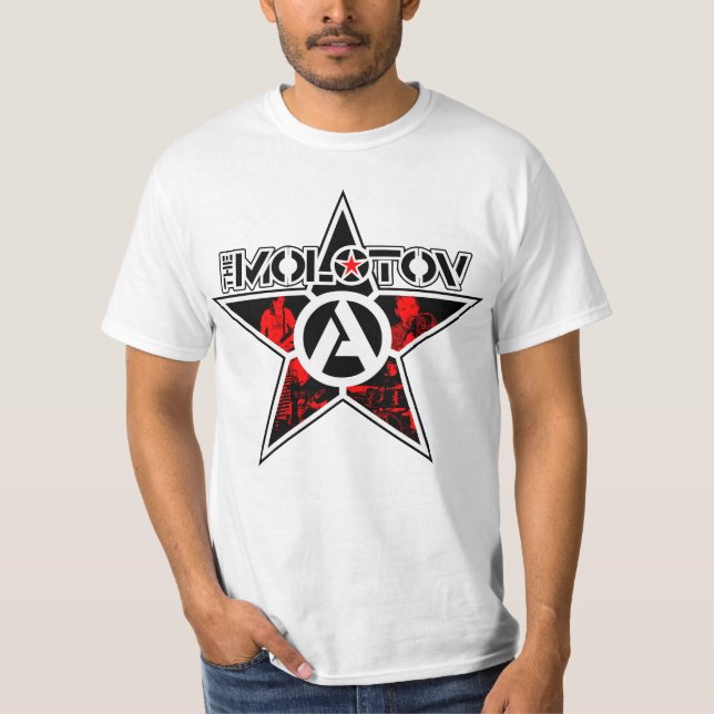 T-shirt MOLOTOV - début de bande sur le blanc (Devant)