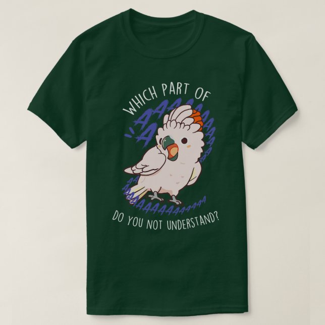 T-shirt Moluccan Cockatoo Parrot Aaaa (Design devant)