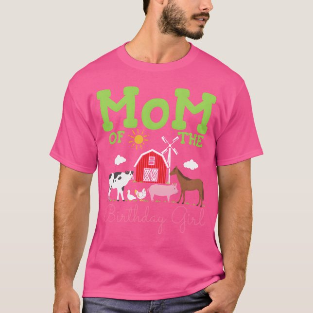 T-shirt Mom Birthday Farm Animals music gift (Devant)