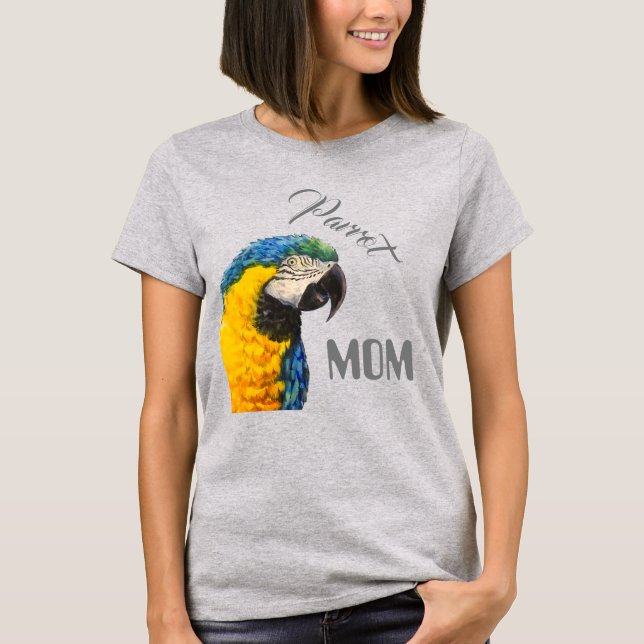 T-shirt MOM de perroquet (Devant)