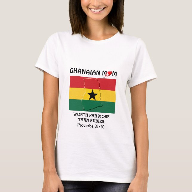 T-shirt MOM GHANÉEN |Plus que des rubis | PROVERBS 31 (Devant)