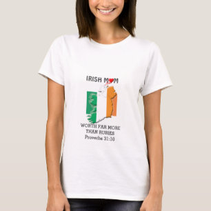 T-shirt MOM IRLANDAIS Plus que Rubies PROVERBS 31