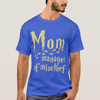 T-shirt Mom manager of mischief retro