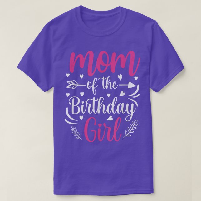 T-shirt Mom of the Birthday Girl Mama And Daughter Bday Pa (Design devant)