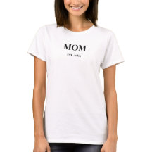 MOM Script est. 20XX Texte Gras Blanc