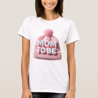 T-shirt Mom To Be Baby Announcement Design with Cute Baby