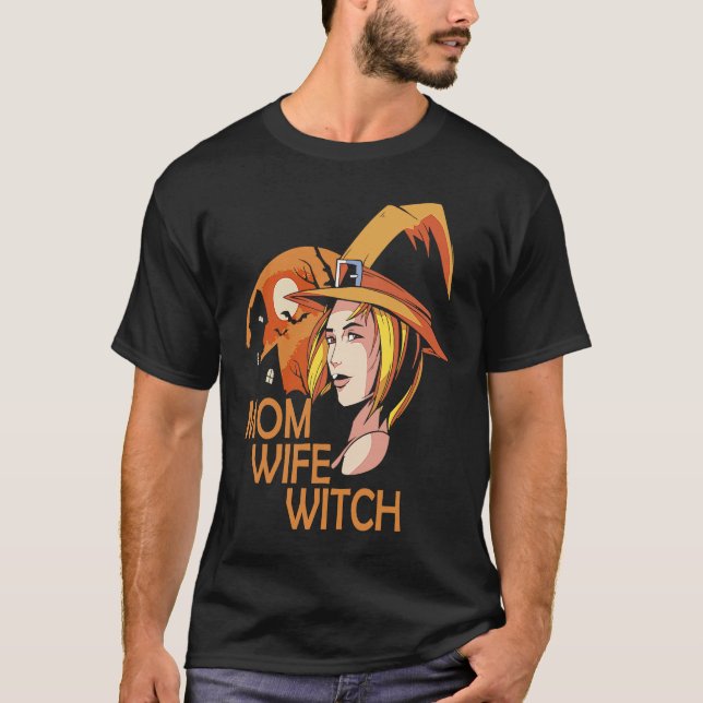T-shirt Mom Wife Witch (Devant)
