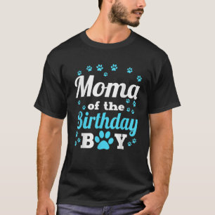 T-shirt Moma De L'Anniversaire Chien Chien Paw Anniversair