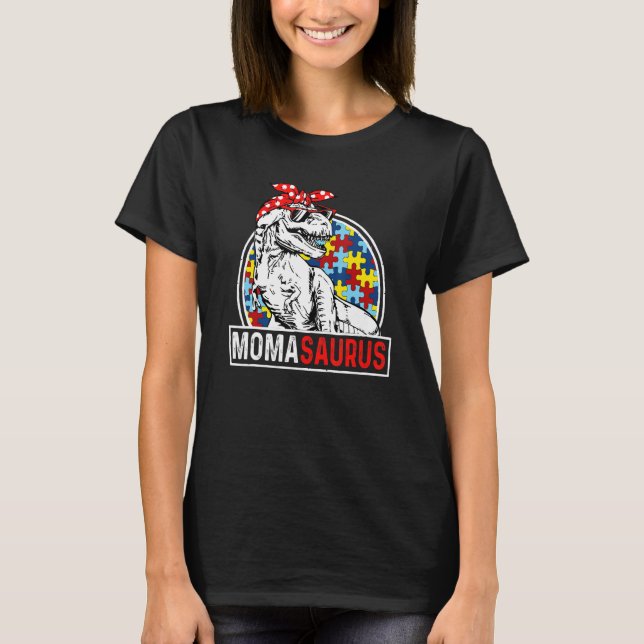 T-shirt Momasaurus T Rex Dinosaur Moma Saurus Match de fam (Devant)