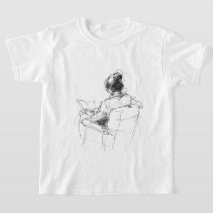 T-shirt Moment de lecture de l'auteur du livre - Lecteur c
