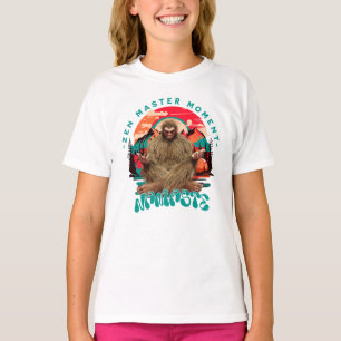 T-shirt Moment de maître Zen Bigfoot Art Rétro de Méditati