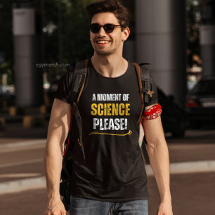 T-shirt moment de science drôle professeur de chimie jaune