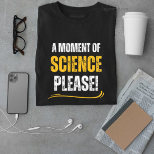 T-shirt moment de science drôle professeur de chimie jaune