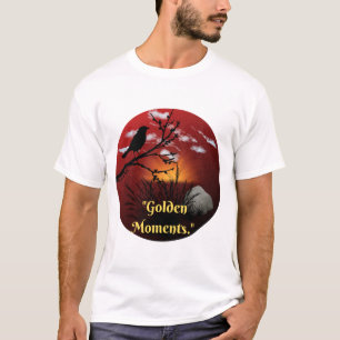 T-shirt Moments Dorés Nature Silhouette Illustration du Co