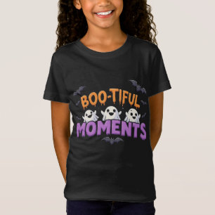T-Shirt Moments Mignons d'Halloween Fantômes et Chauves-so