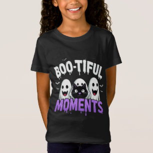T-Shirt Moments Mignons Fantômes et Chauves-souris Hallowe
