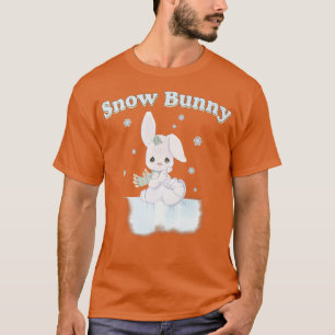 T-shirt Moments précieux Noël Portrait lapin de neige