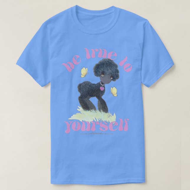 T-shirt Moments Précieux Soyez Vrai Pour Vous Moutons Noir (Design devant)