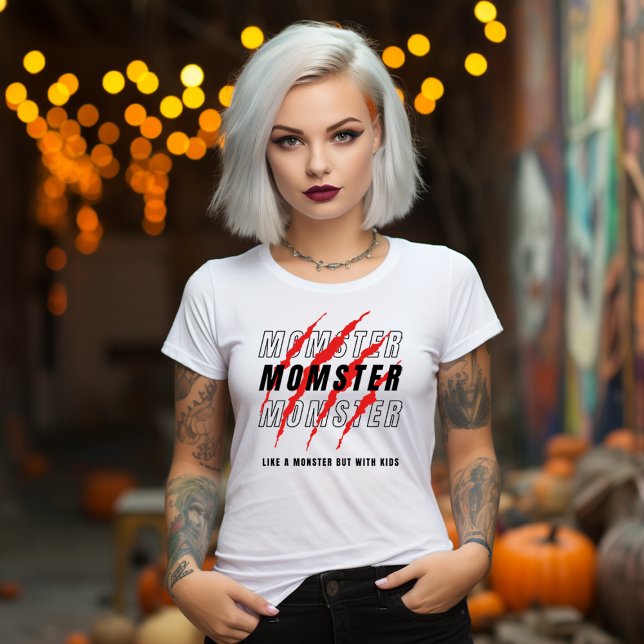 T-SHIRT MOMÈTRE DES MÈRES AMUSANTES DE HALLOWEEN (MOMSTER FUNNY HALLOWEEN MOM SHIRT)