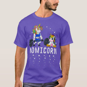 T-shirt Momicorn Unicorn Maman Fitness Gym Poids