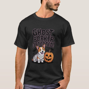 T-shirt Momie Corgi & Citrouille Fantôme Halloween Borker