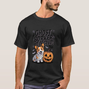 T-shirt Momie Corgi & Citrouille Fantôme Halloween Borker