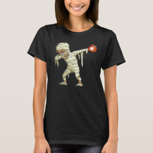 T-shirt Momie Dabbing Baseball Halloween Citrouille Horor