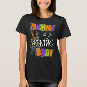 T-shirt Momie de bébé qui brasse Thème de baby shower Hall