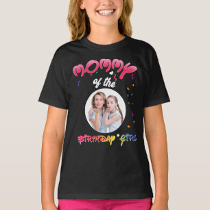 T-shirt Momie de l'anniversaire fille personnalisée annive