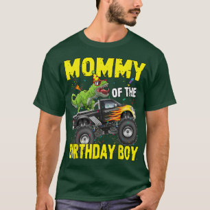 T-shirt Momie De L'Anniversaire Garçon Dinosaures T Rex Mo