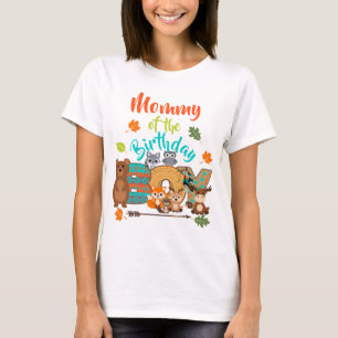 T-shirt Momie de l'anniversaire garçon Flèche de bois