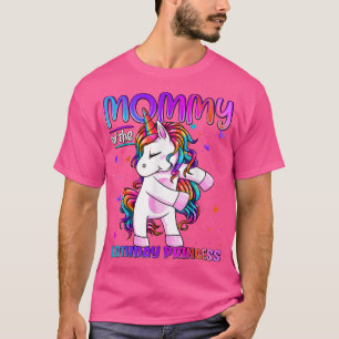 T-shirt Momie de l'anniversaire Princesse Fille Flossing U