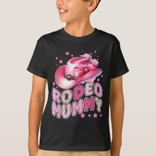 T-shirt Momie de Rodéo Vacherette Rose 1er Anniversaire Fa