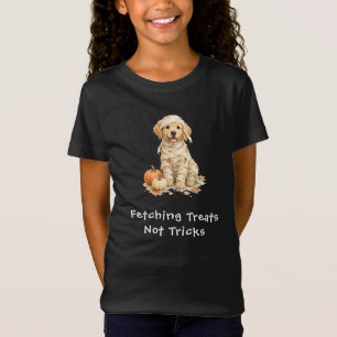 T-Shirt Momie d'Halloween Chien d'Or Mignon Tours Traiteme