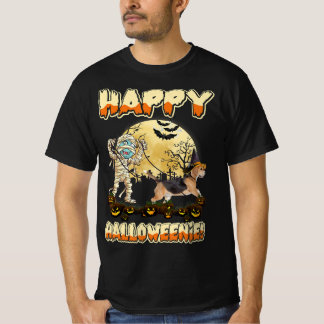 T-shirt momies chien beagle heureux halloween lune