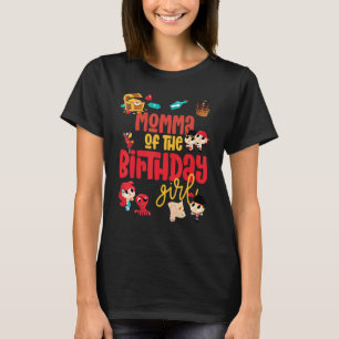 T-shirt Momma Anniversaire Fille Pirate Anniversaire Thème