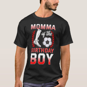 T-shirt Momma De L'Anniversaire Joueur De Football Anniver