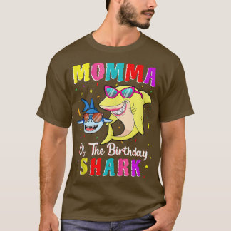 T-shirt Momma Du Requin Anniversaire Famille Correspondant