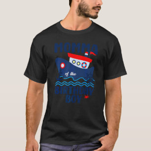 T-shirt Momma Nautique De L'Anniversaire Boy Sailors Famil