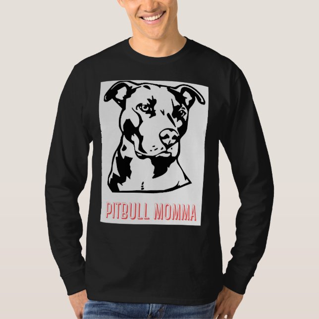 T-shirt Momma Pitbull (Devant)