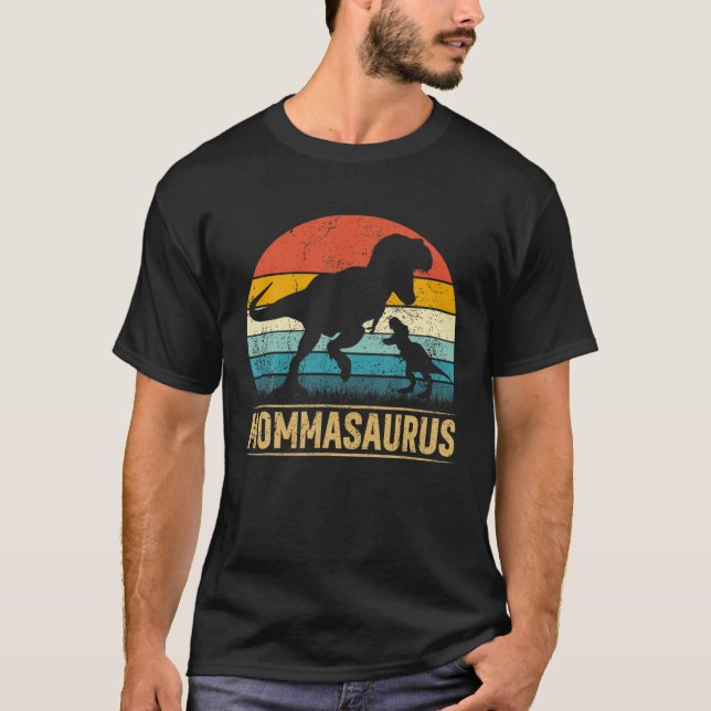 T-shirt Momma Saurus T Rex Dinosaur Mommasaurus Drôle Moth (Devant)