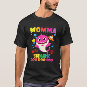 T-shirt Momma Shark Doo Doo Funny Baby Maman Papa Enfants