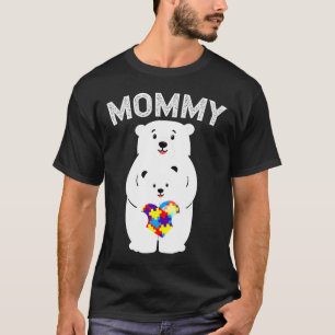 T-shirt Mommy Bear Sensibilisation sur l'autisme Puzzle He