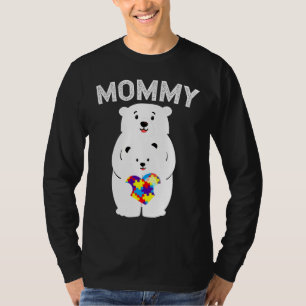 T-shirt Mommy Bear Sensibilisation sur l'autisme Puzzle He