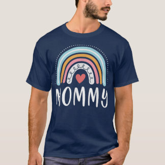 T-shirt Mommy Gifts For Mom Family Rainbow Graphic 