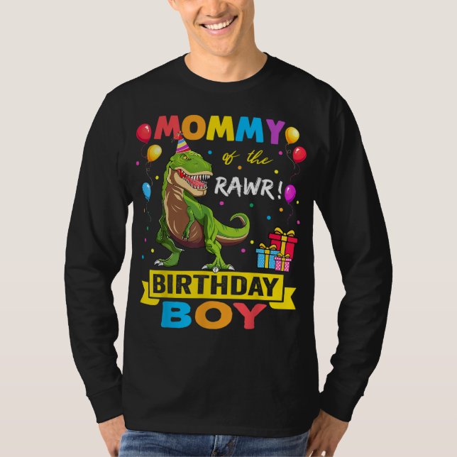 T-shirt Mommy of the Birthday Boy Dinosaur Raptor Funny
